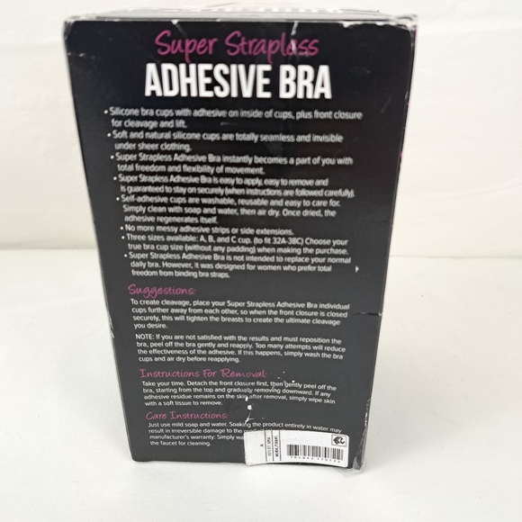 Fashion Forms Women's Super Strapless Backlace Halter Adhesive Bra Nude SzA Cups - Picture 2 of 7